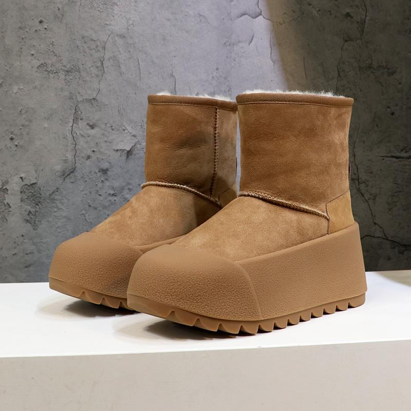 【小扬哥严选】冬季短筒雪地靴女短筒厚底增高加厚加绒保暖时尚百