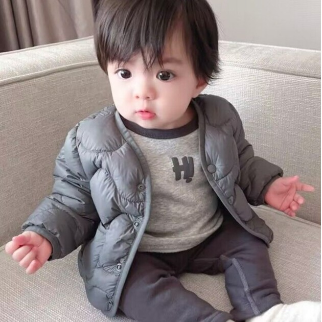 小宝宝轻柔云朵内胆羽绒服儿童白鸭绒婴幼儿小外衫中小童外套冬