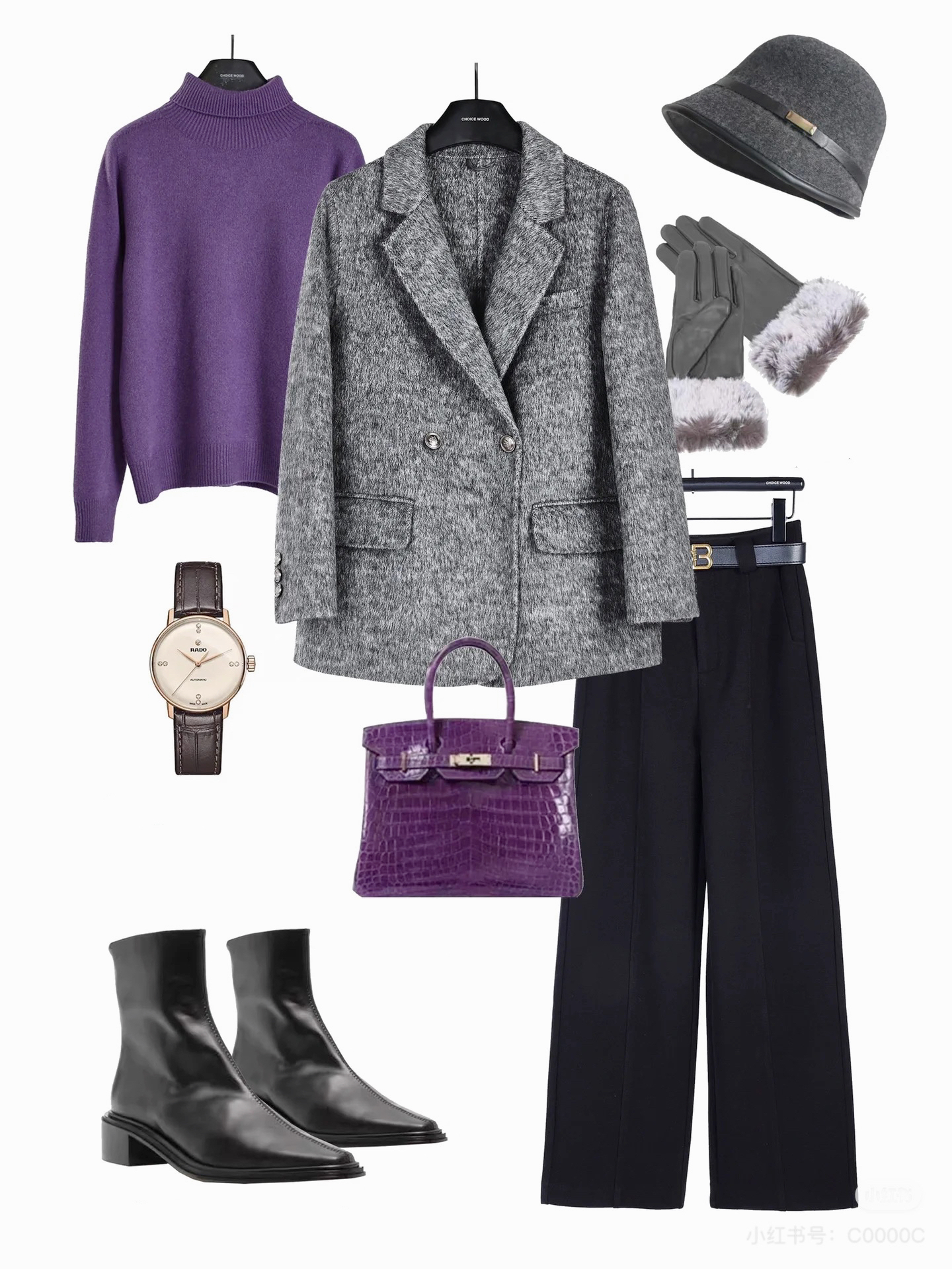 日本岛精3DWHOLEGARMENT无缝一体成型一线成衣高领羊绒羊毛衫 041