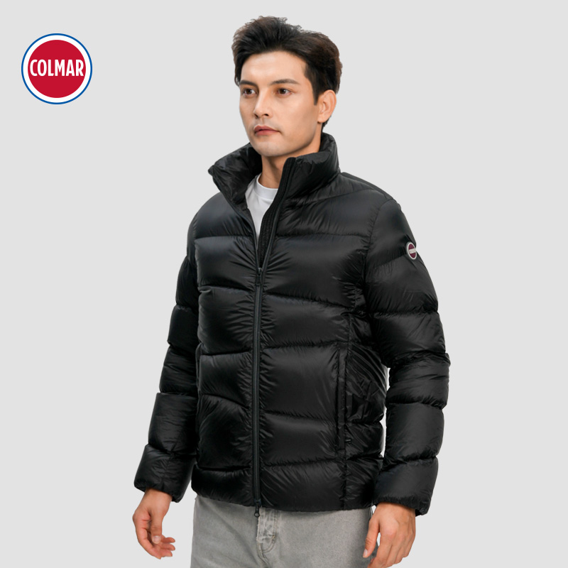 COLMAR/科尔马保暖冬季防风户外休闲羽绒服 男士90绒尼龙羽绒服