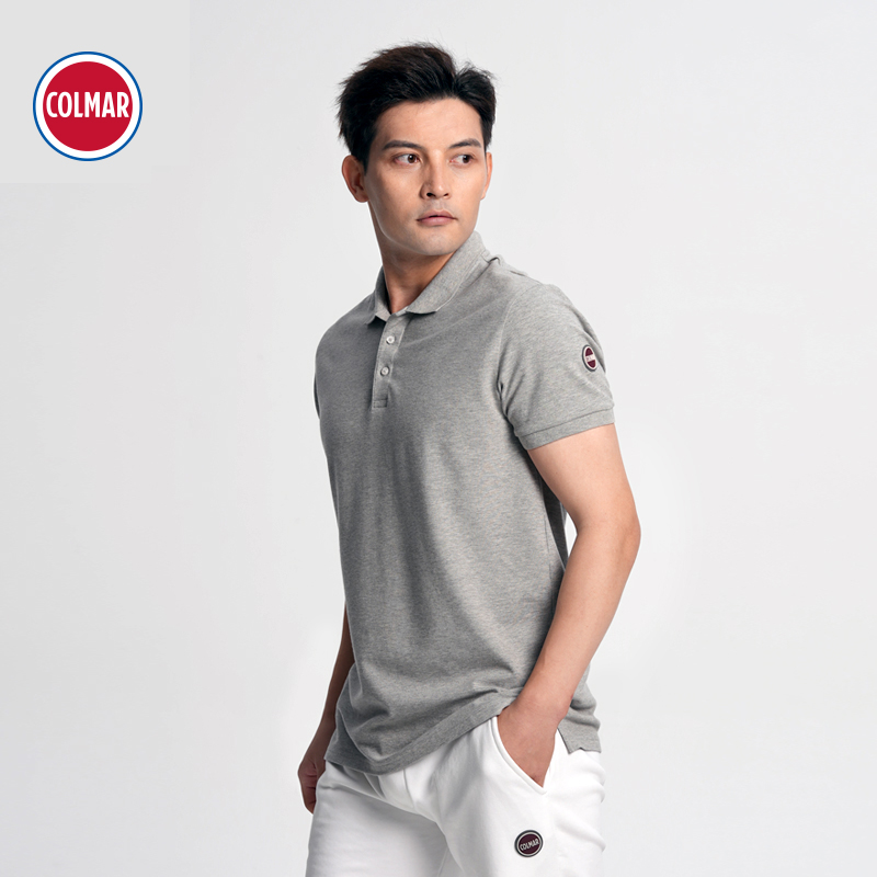 COLMAR/科尔马经典色男士polo衫时尚百搭透气翻领商务休闲短袖