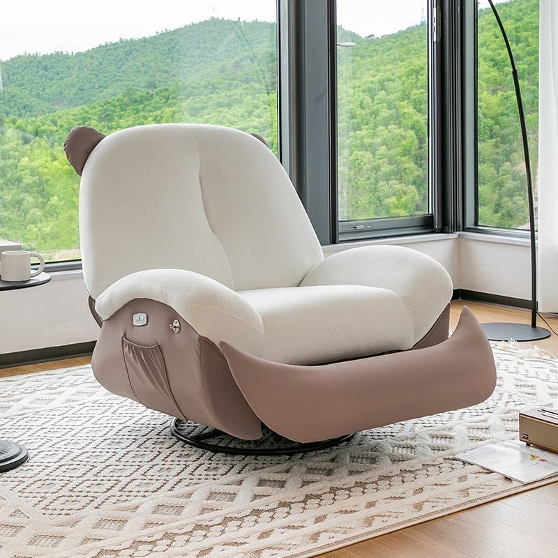 单人沙发小户型客厅创意小熊功能沙发懒人摇椅可睡可躺智能按摩椅