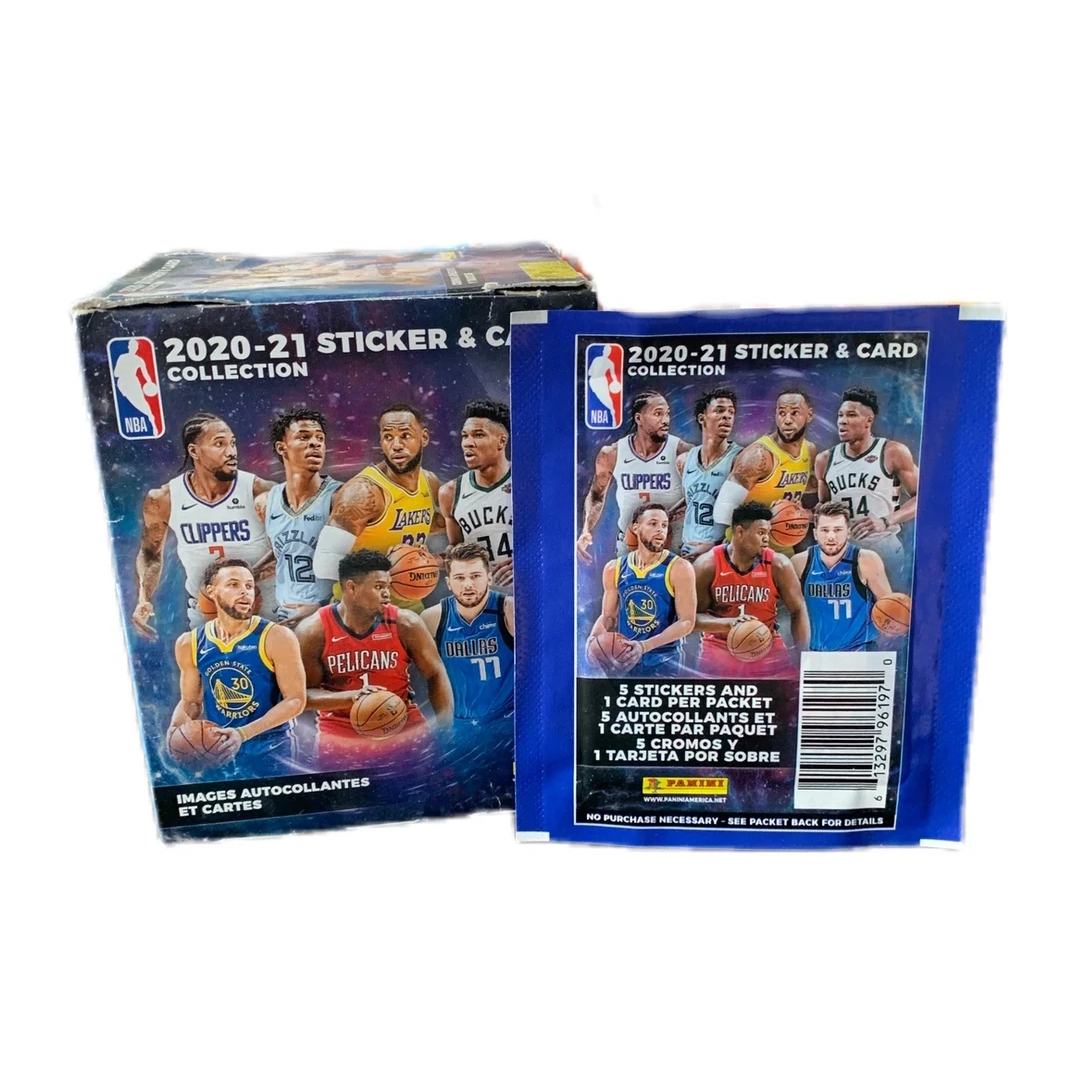 【3包起】2020-21 panini 篮球NBA贴纸 球星卡 盲盒【默认代拆】