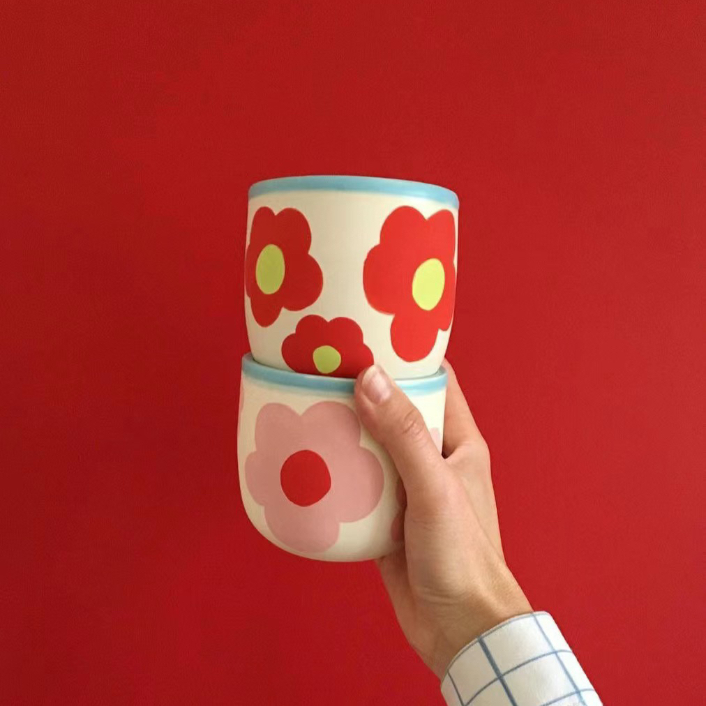 601-800号【请阅读完图二购物须知再下单哦】釉下彩陶瓷杯创意