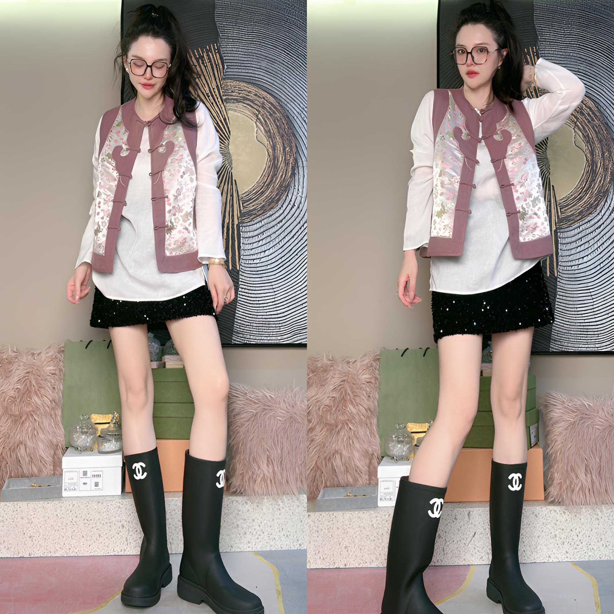 辰曦同款【金鱼满堂】宋锦马甲