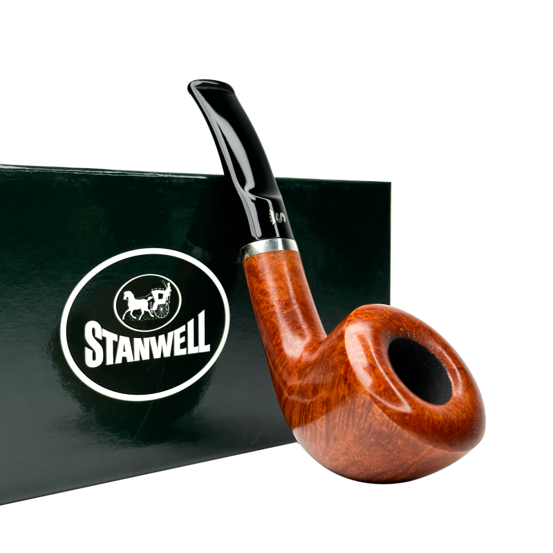 Stanwell丹麦斯坦威2010前全新Sterling银圈系列200型石楠木烟斗