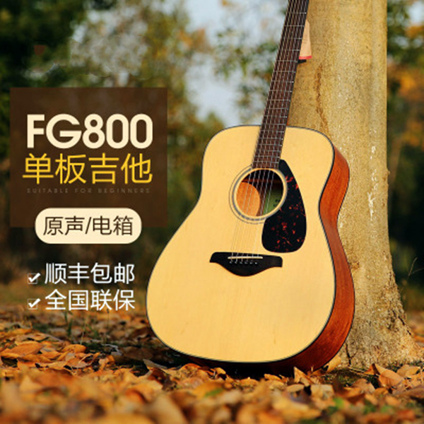 FG800单板民谣电箱吉他设计经典哑光专业原装木色选择发货实木