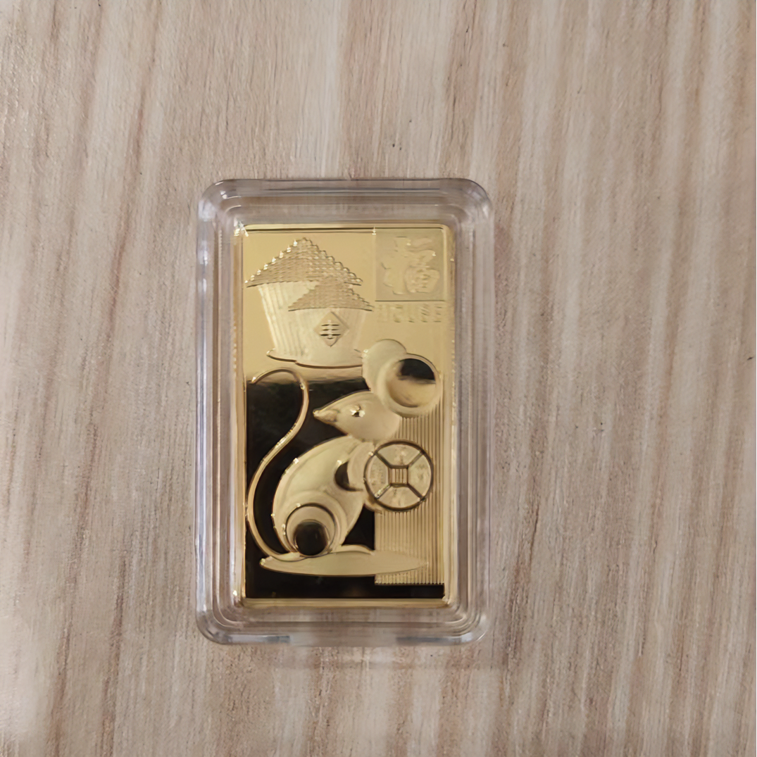 CAIBAI JEWELRY/菜百首饰金条生肖鼠20g 不退换