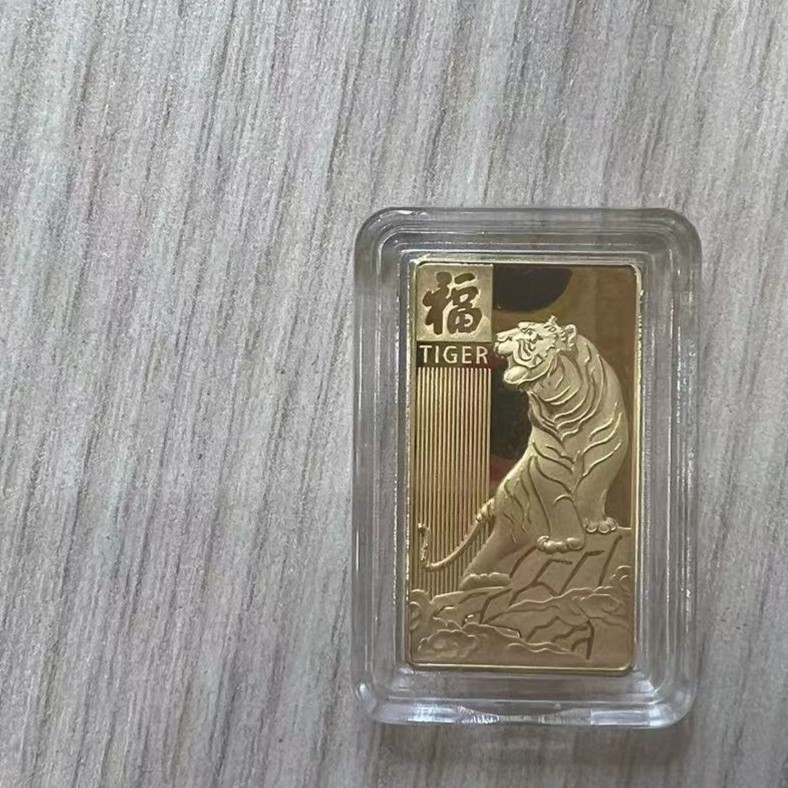 CAIBAI JEWELRY/菜百首饰菜百首饰  投资金条 虎 10g 双直座