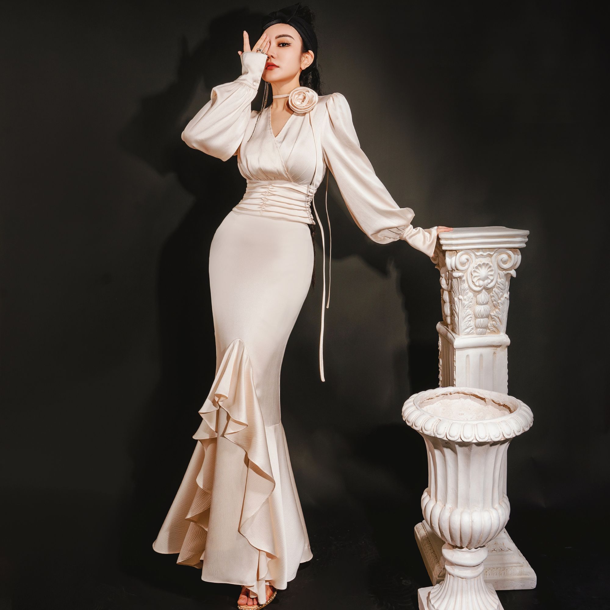 【星姐推荐】星原创高级定制【草木卷】设计师轻奢名媛优雅服装