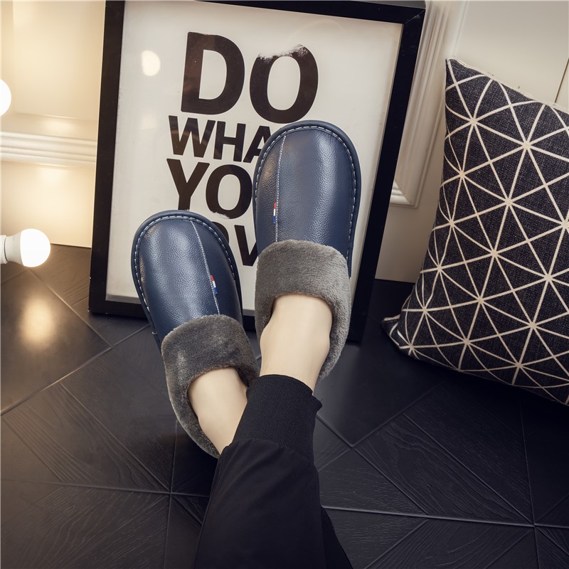  【头层牛皮】海宁真皮暖鞋保暖加厚包跟休闲鞋秋冬季防滑暖靴男女