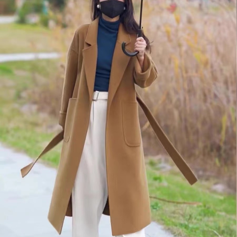 羊毛呢大衣女士2408颜色随机发