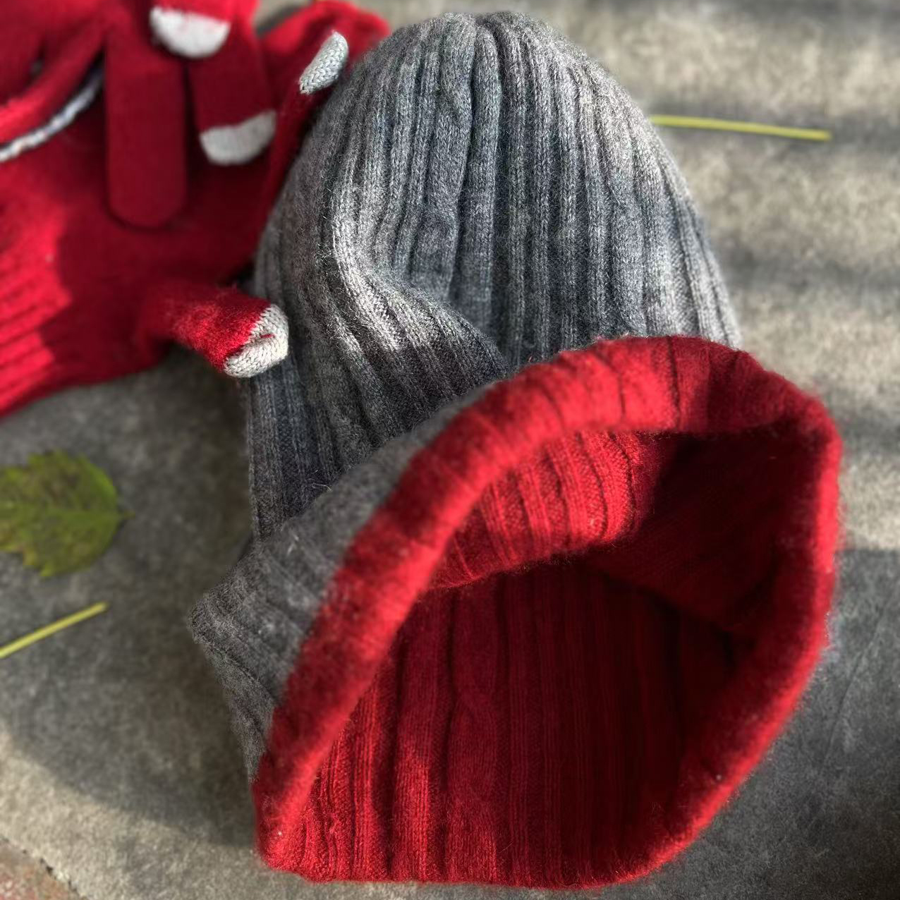 【竹外知时】三种穿法的羊绒帽子