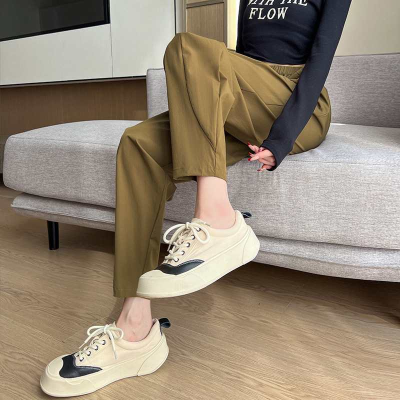 工厂直销一件代发哈伦裤女裤夏季薄款九分裤显瘦宽松大码萝卜裤