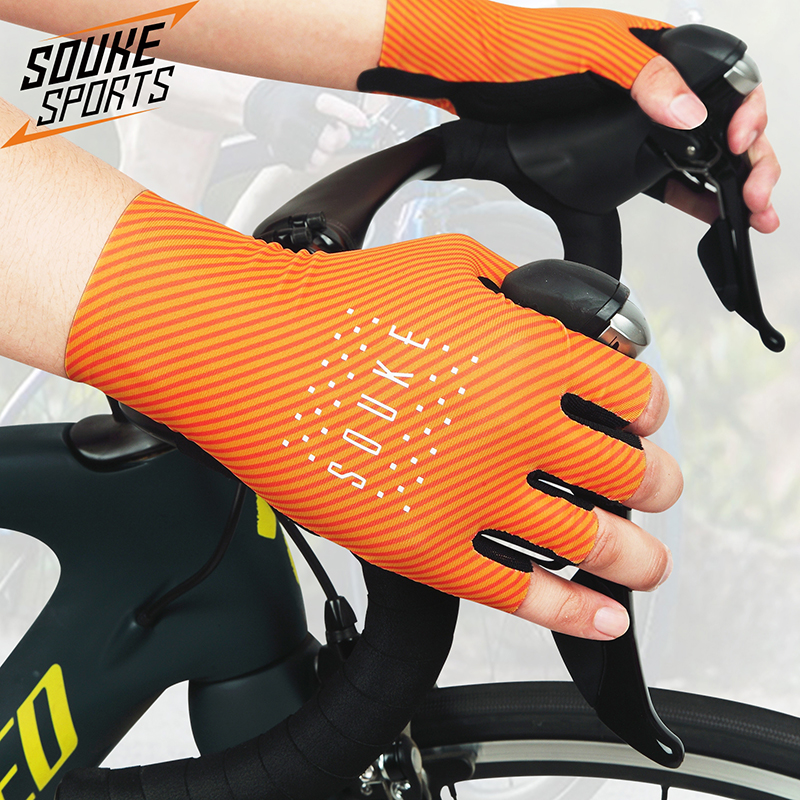 术崎户外骑行手套男公路自行车骑行装备排汗防滑半指手套ST1904