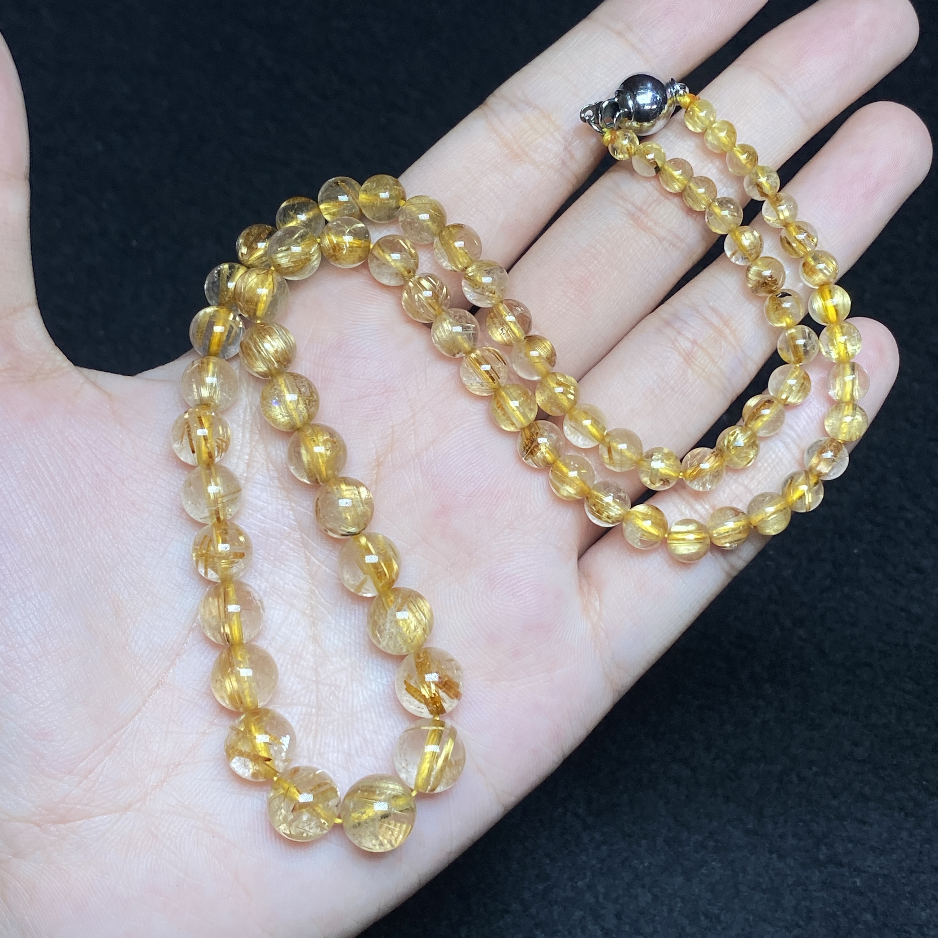 【小北好物】金发晶塔链 QK120X33【多样性发一件】约4-9mm