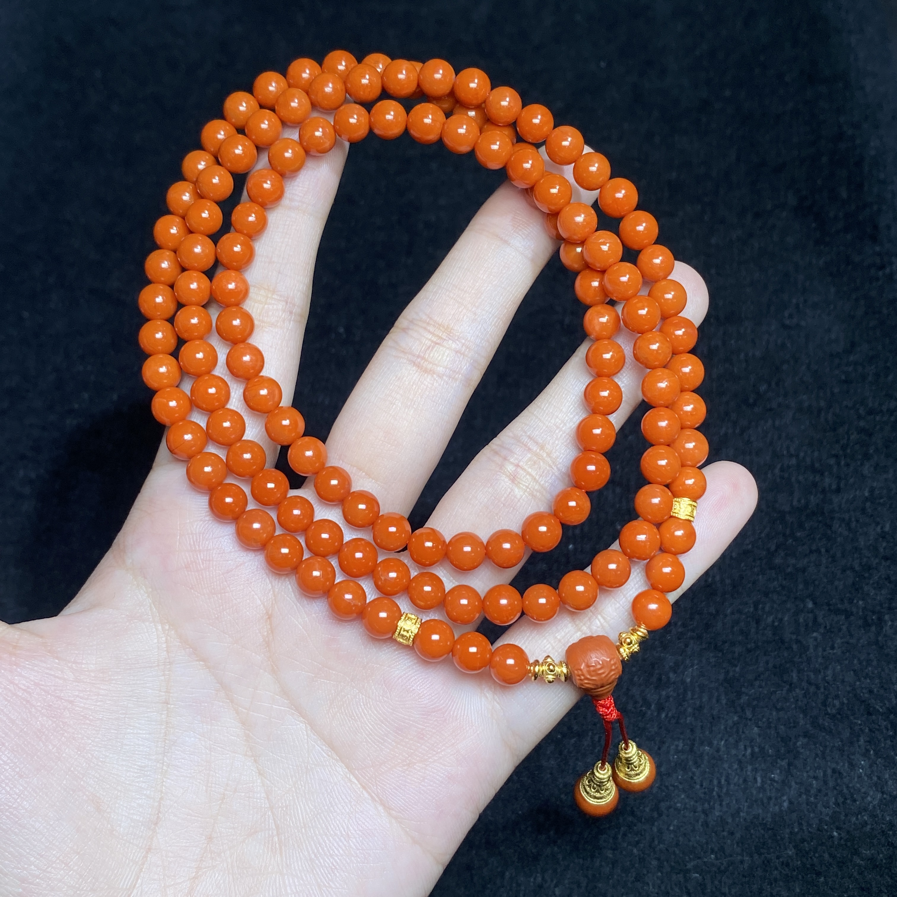 【小北好物】南红DIY多圈手串  QL08X158【多样性发一件】约6mm+