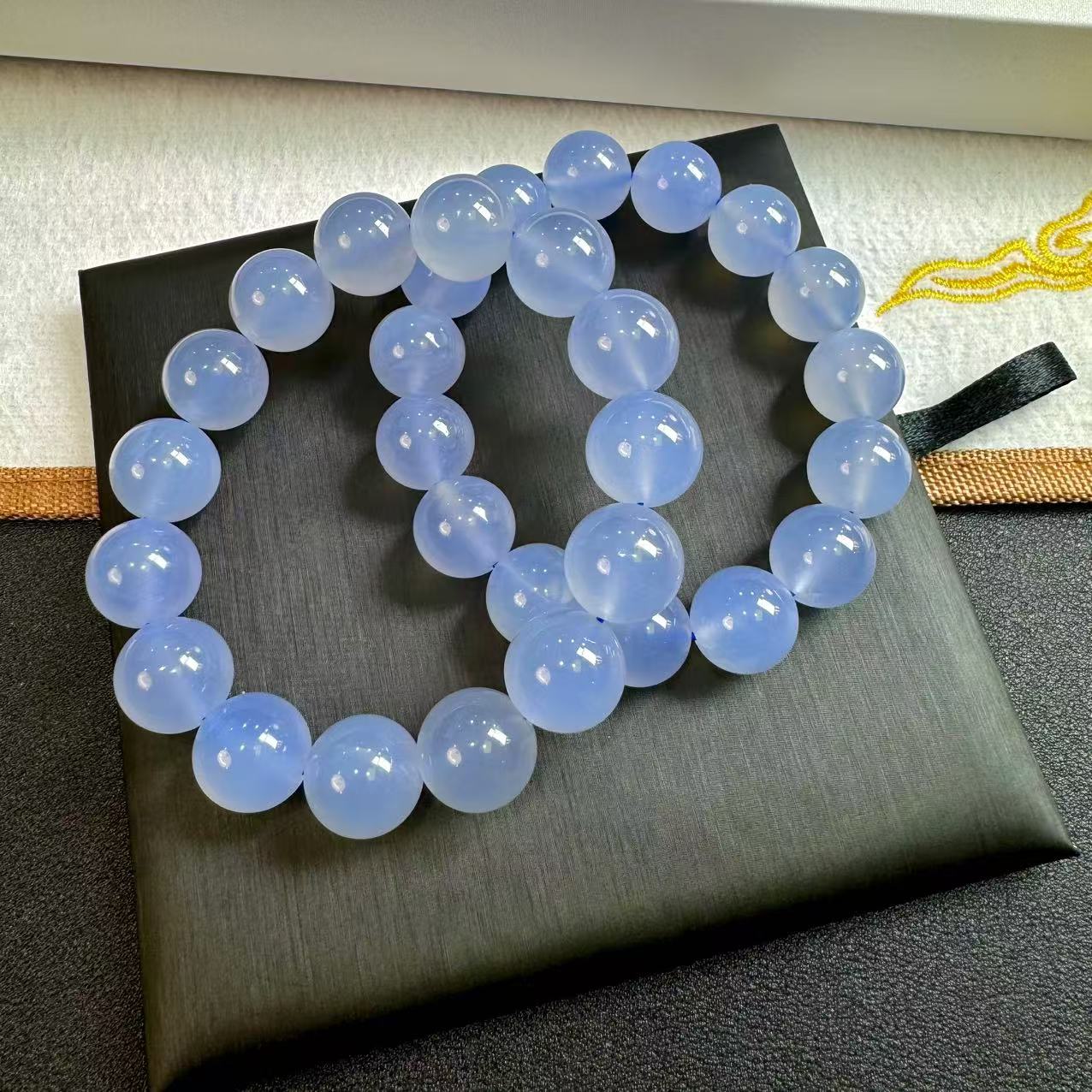 天花板冰润蓝玛瑙玉髓（多样性发一）