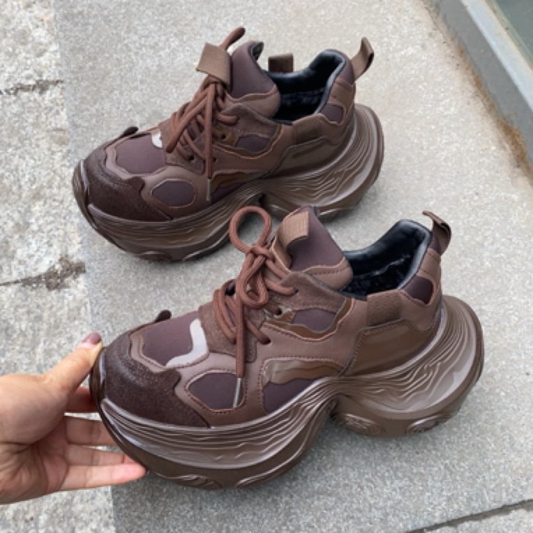 韩国 加绒 老爹鞋