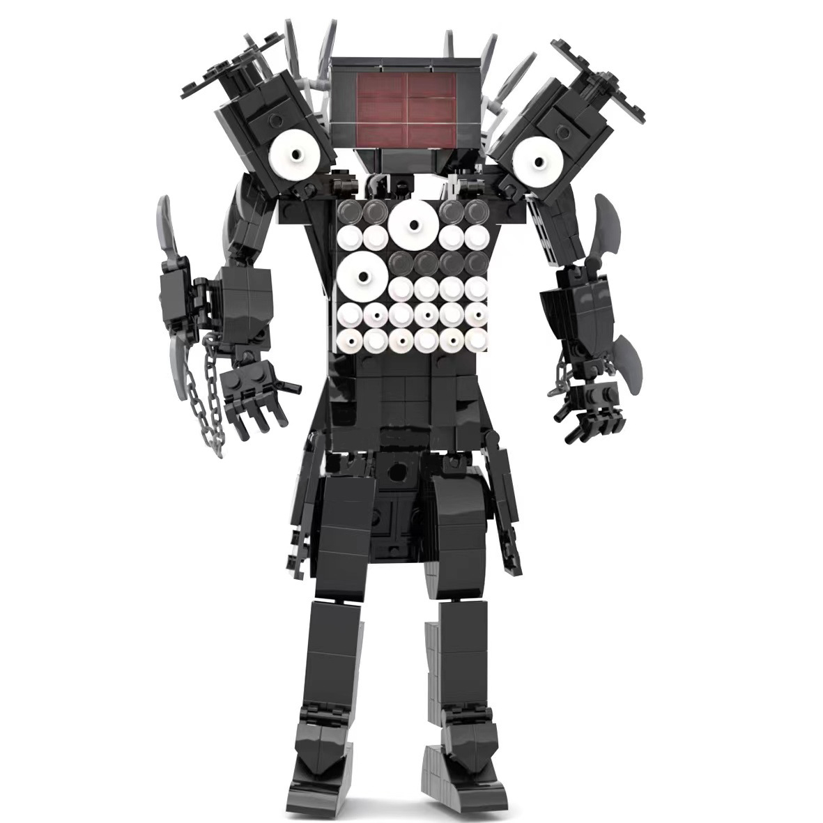 武装音响积木玩具Skibiditoilet人和电视人泰坦积木新款人玩具