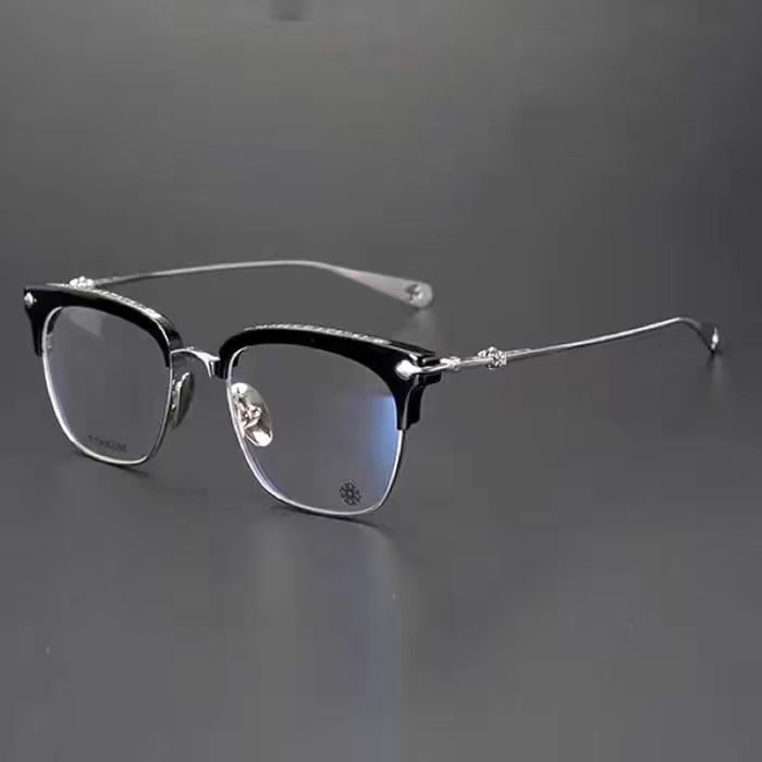 老薛同款克罗款复古眉镜斯文败类板材加钛架近视变色镜