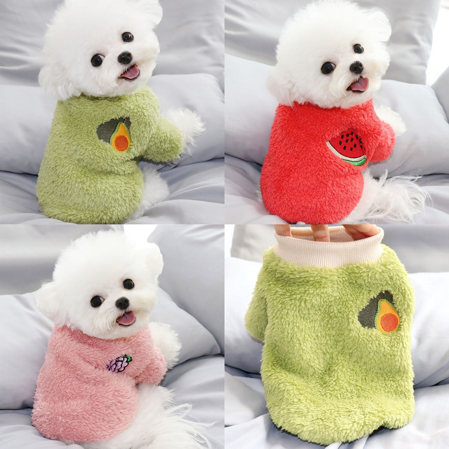 秋冬狗狗衣服保暖绒衣小型犬衣服泰迪博美猫咪两脚军大衣