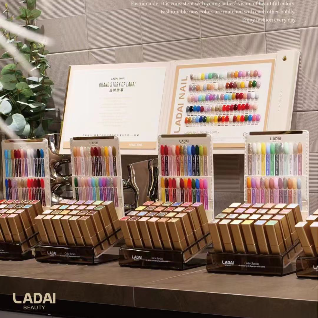 2025年鸥博丽小金管96色全套啦黛24色指甲油胶爆闪猫眼透色一整套