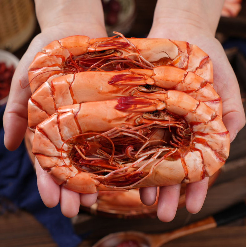 新货特大九节对虾干海鲜干货烤虾干500g包邮