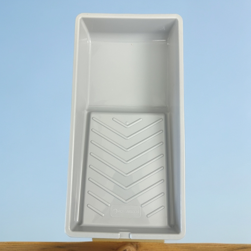 4寸滚筒刷托盘油漆施工托盘涂料辅助工具涂刷方便滚动狗