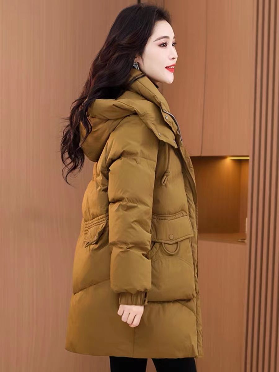 中长款羽绒羽绒服女宽松加厚妈妈羽绒衣时尚2024新款冬季百搭羽绒