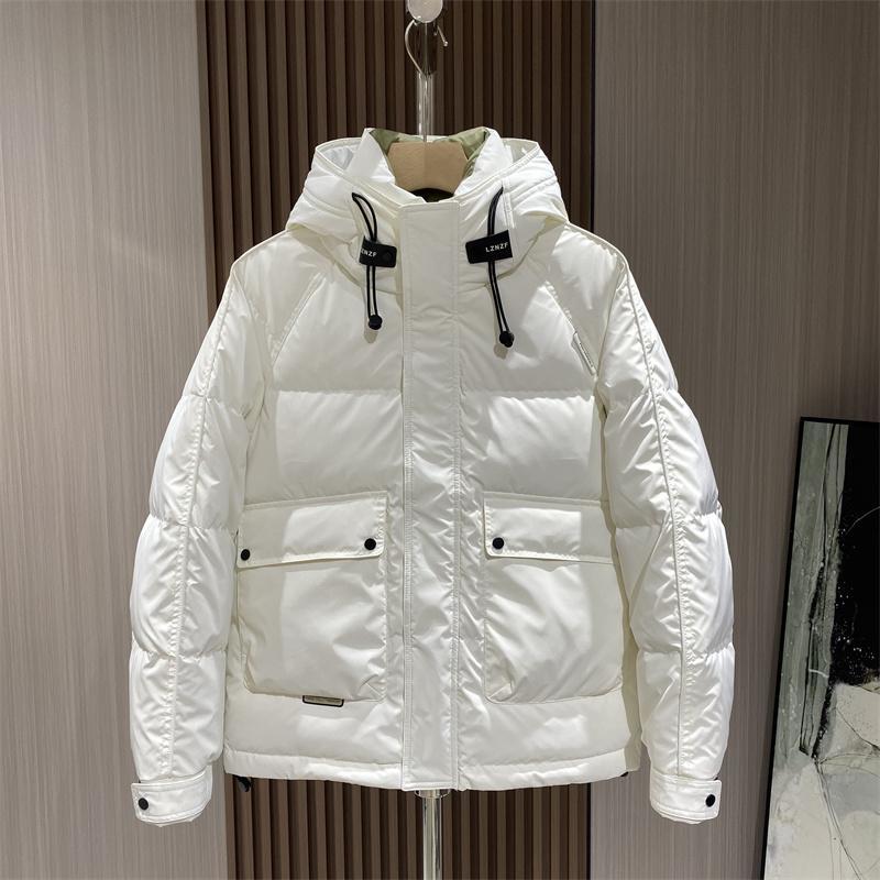 M4冬季免洗滑料羽绒服男潮流加厚高档休闲新款保暖上衣时尚帅气