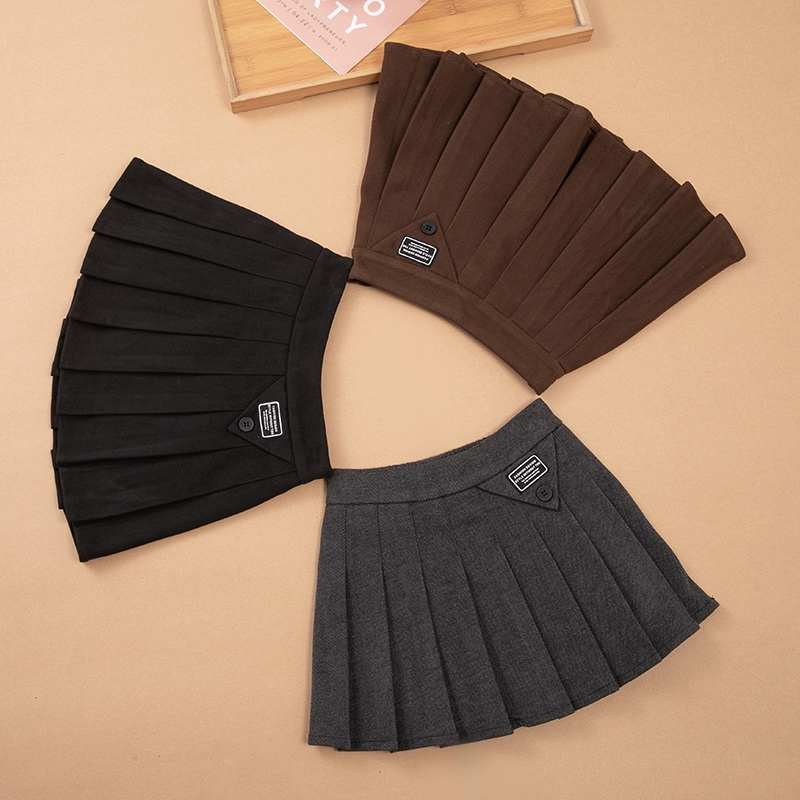 女童半身裙百褶裙秋冬2025新款儿童洋气春秋百搭短裙女孩裙子冬季