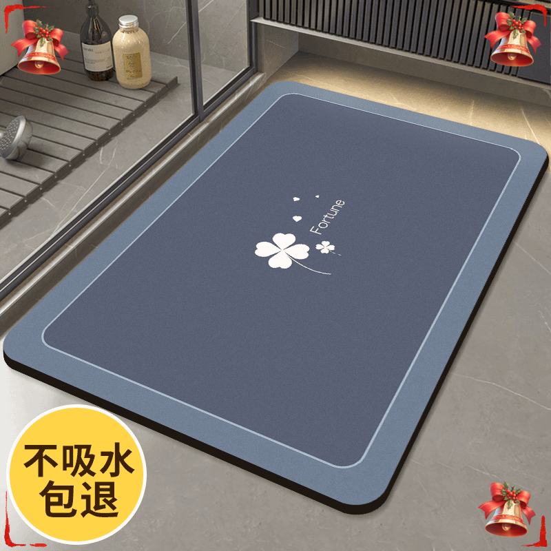 硅藻泥吸水垫入户门高档防滑速干0卫生间加厚地垫脚垫厨房门口垫