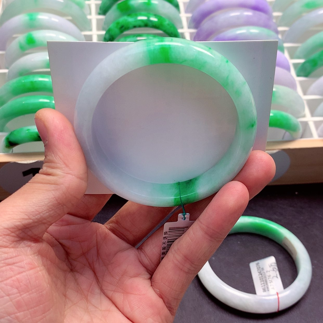 【闪购商品】翡翠手镯未镶嵌记****福