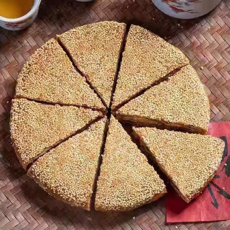 湖南特产传统手工柴火月饼500g一个