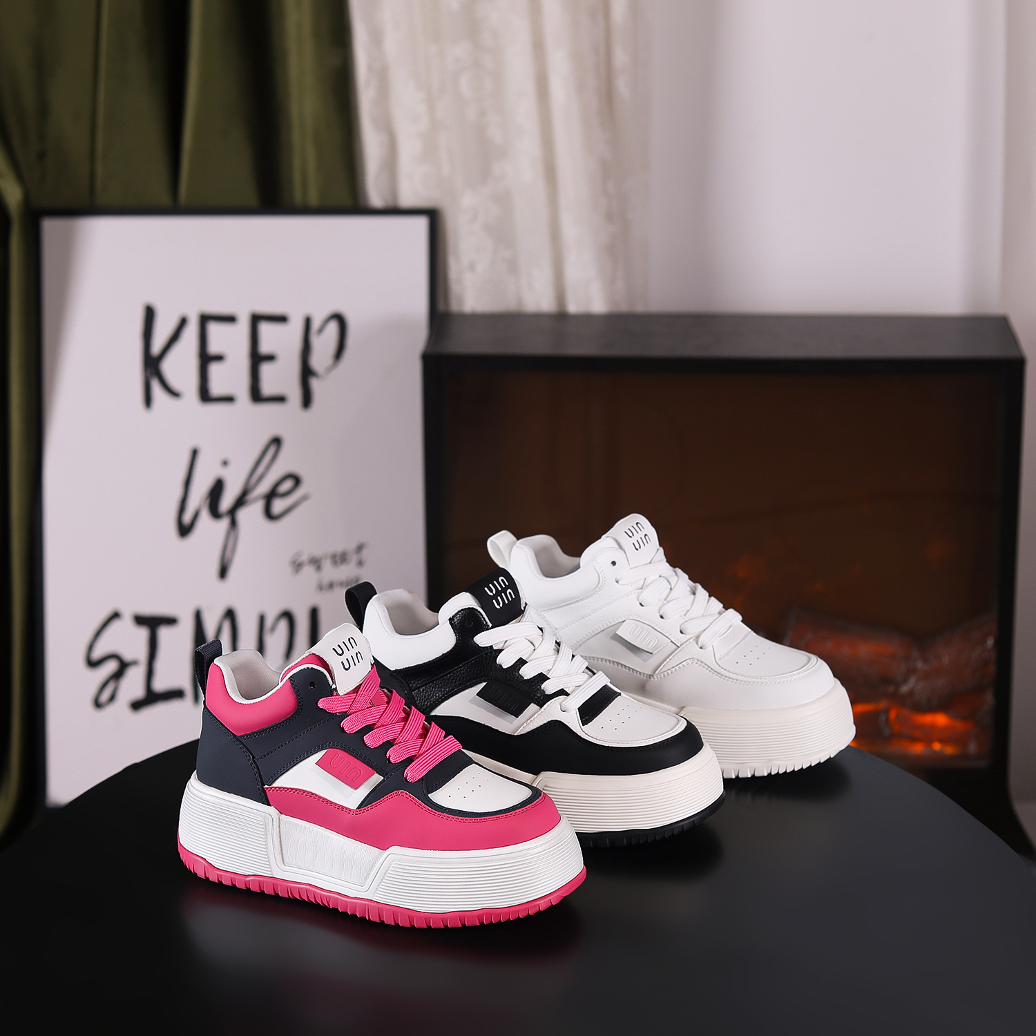 【断码】增高6cm春季时尚厚底增高低帮潮流百搭女士ins休闲鞋3136