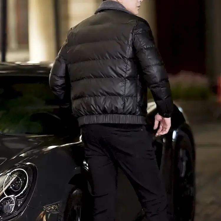 波之利羽绒衣服2023新款爆款衣男款士秋欧货加厚休闲青年时尚百搭
