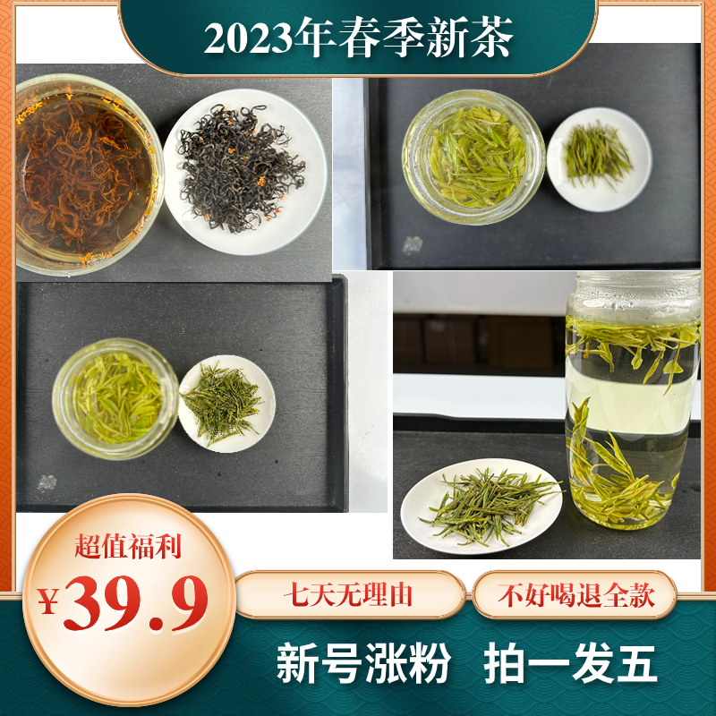 新号开播涨粉福利拍一发四高山安吉白茶金香玉桂花红果香兰花香