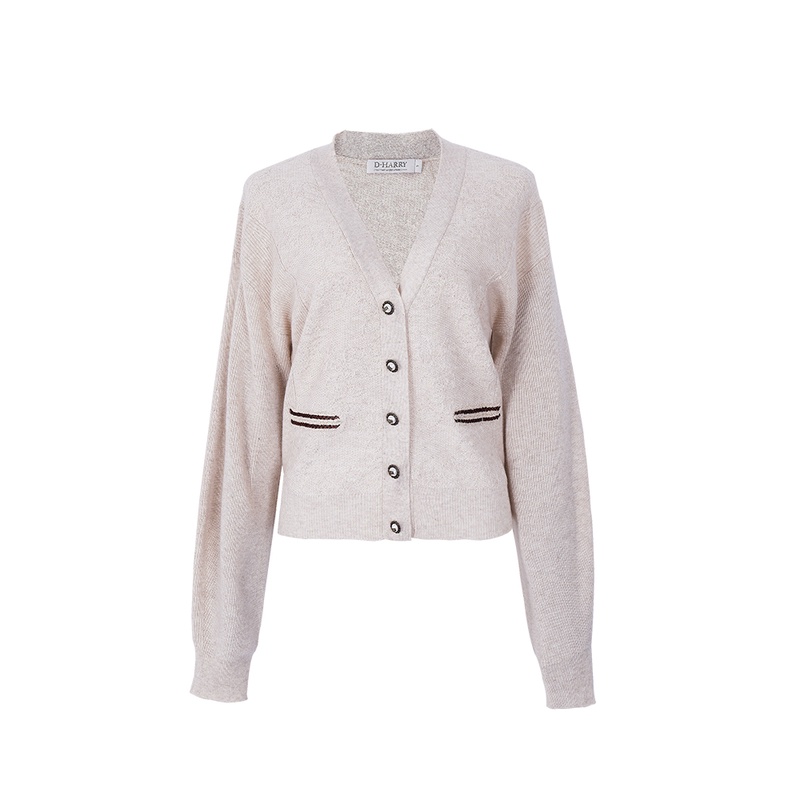 D-HARRY/迪哈利春季新款针织开衫上衣女休闲外套DH223C95387D