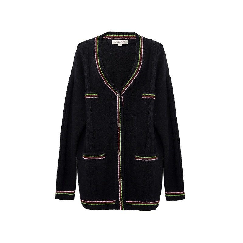 D-HARRY/迪哈利时尚针织开衫外套女毛织上衣DH223C95507D