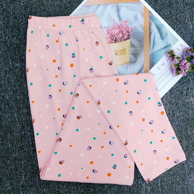 女士莱卡棉秋裤春秋冬季薄款全中老年棉高腰保暖裤纯线裤棉衬裤女