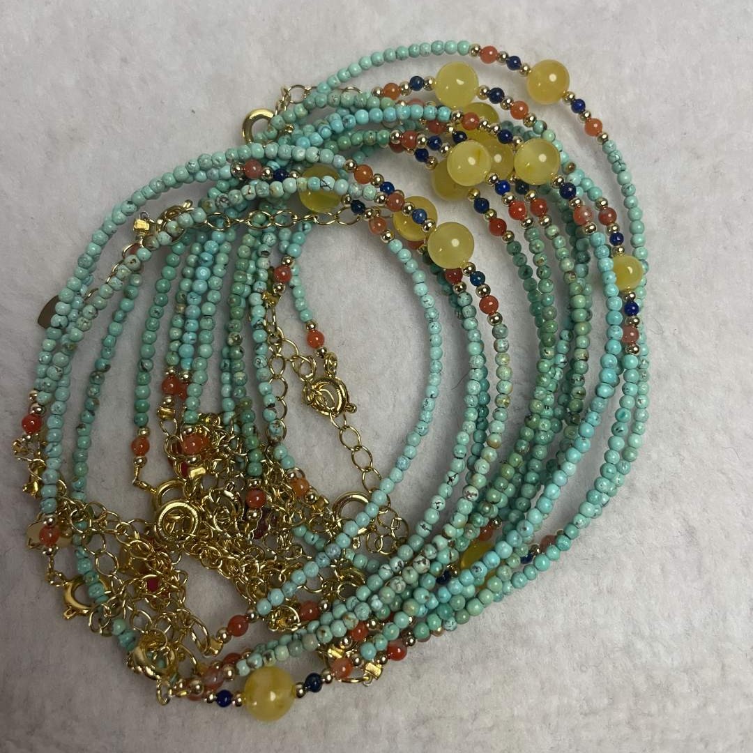 原矿松松DIY手链2.0MM一条多样性发货颜色随机