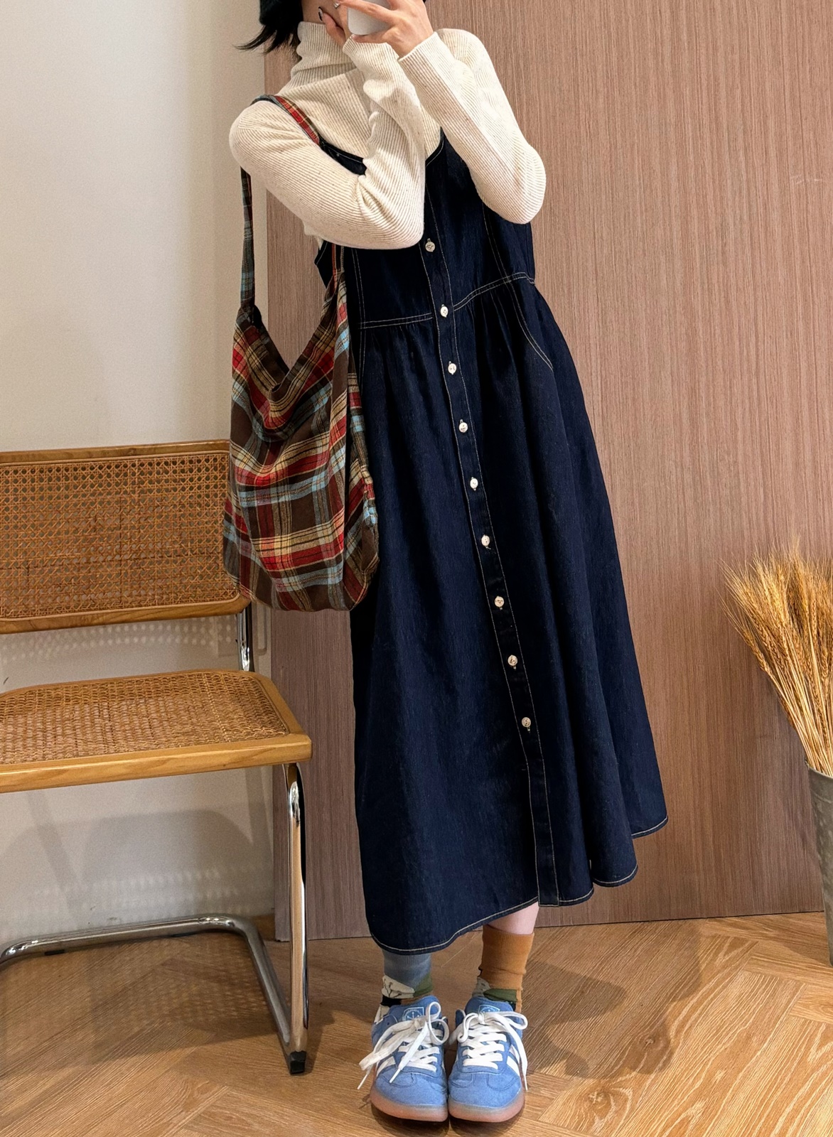 【杭州S姐 精品女装】牛仔吊带裙05135