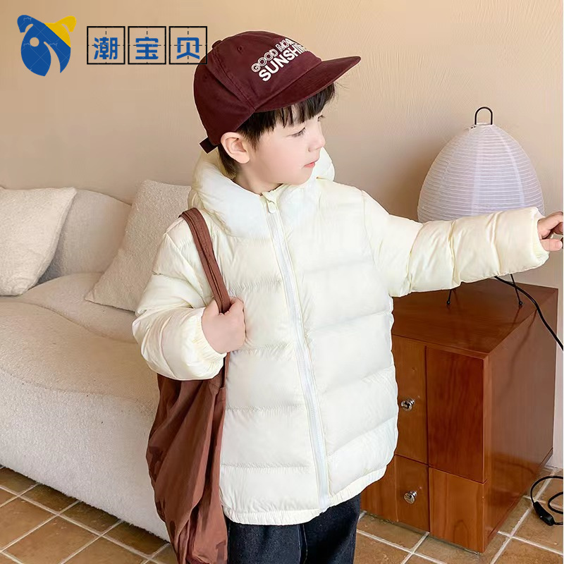 2023秋冬季新款小孩亲子装儿童棉花糖羽绒服小中大男女童宝宝外套