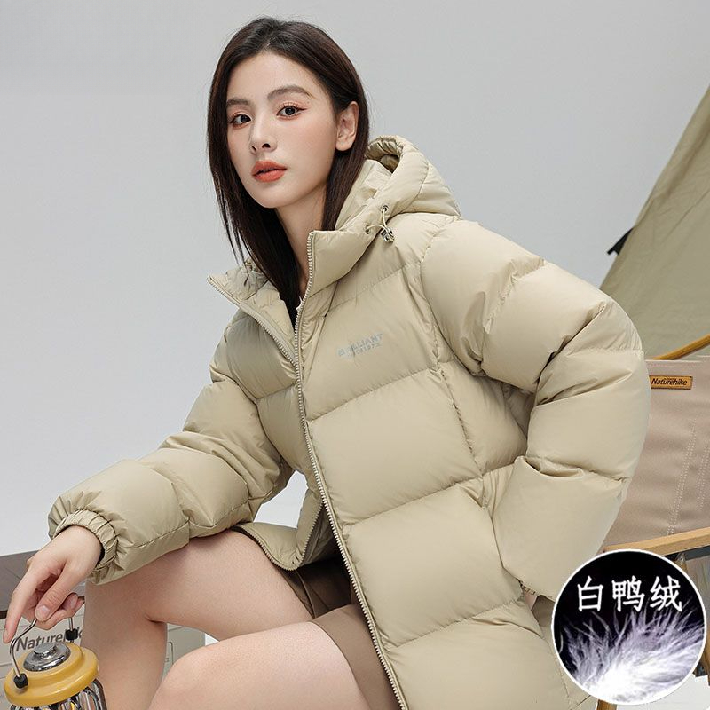 衣蓄热羽绒服女短款小个子2023新款防风加厚面包服连帽外套女