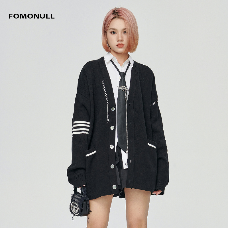 【陈大可专属】fomonull潮牌小众上衣开衫休闲设计师2025长袖针织衫