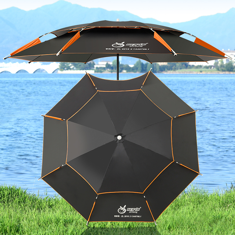 ALVLANG/阿驴郎阿驴郎·小王子2米和2米2拐杖黑胶伞双层加厚户外伞