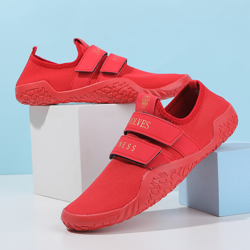 客劳亚室内健身鞋休闲硬拉普拉提舒适女夏季软底飞织防滑骑行跳绳