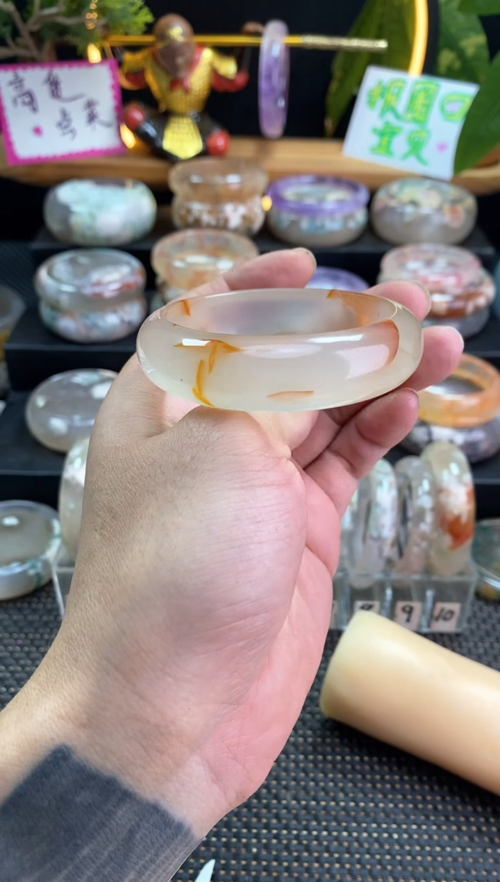 【闪购商品】玛瑙手镯未镶嵌6#54圈口