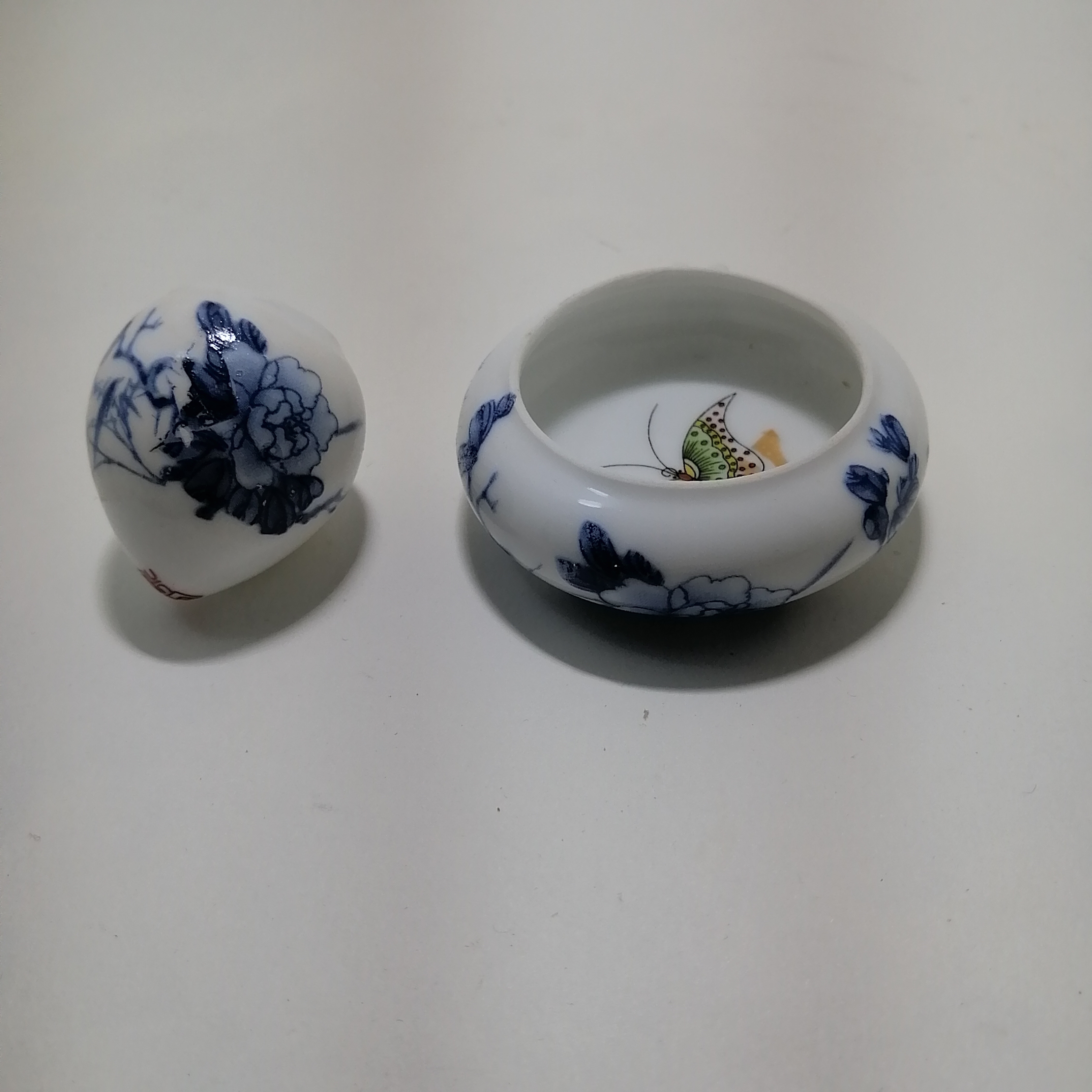 处理品！随机发货！杯口变形！二件套绣眼鸟食罐鸟食缸鸟用具喂食器